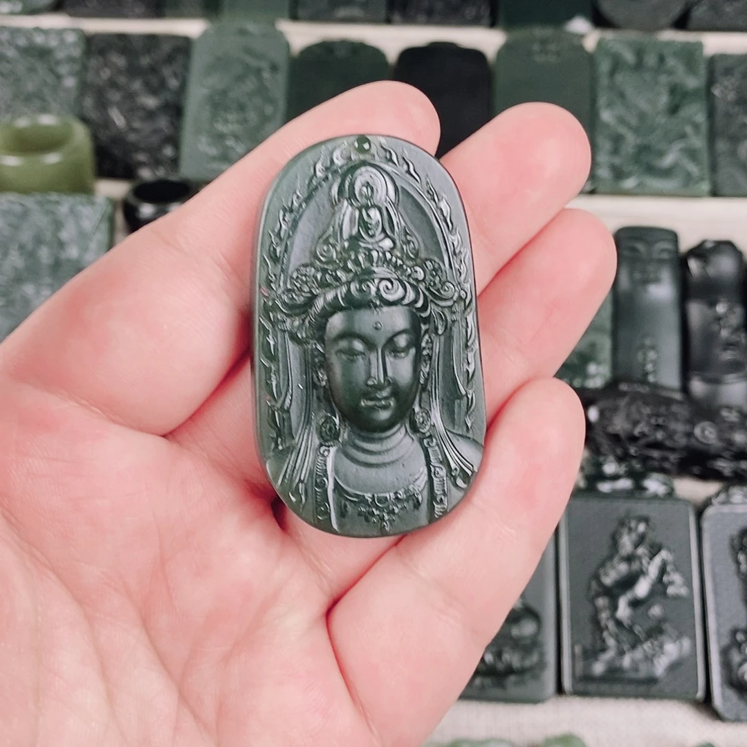 和田玉未镶嵌颈饰