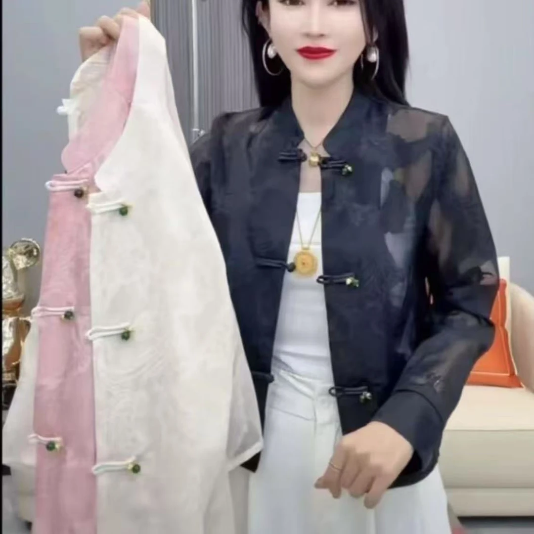 胖胖家*1500新款百搭洋气减龄国风防嗮外套