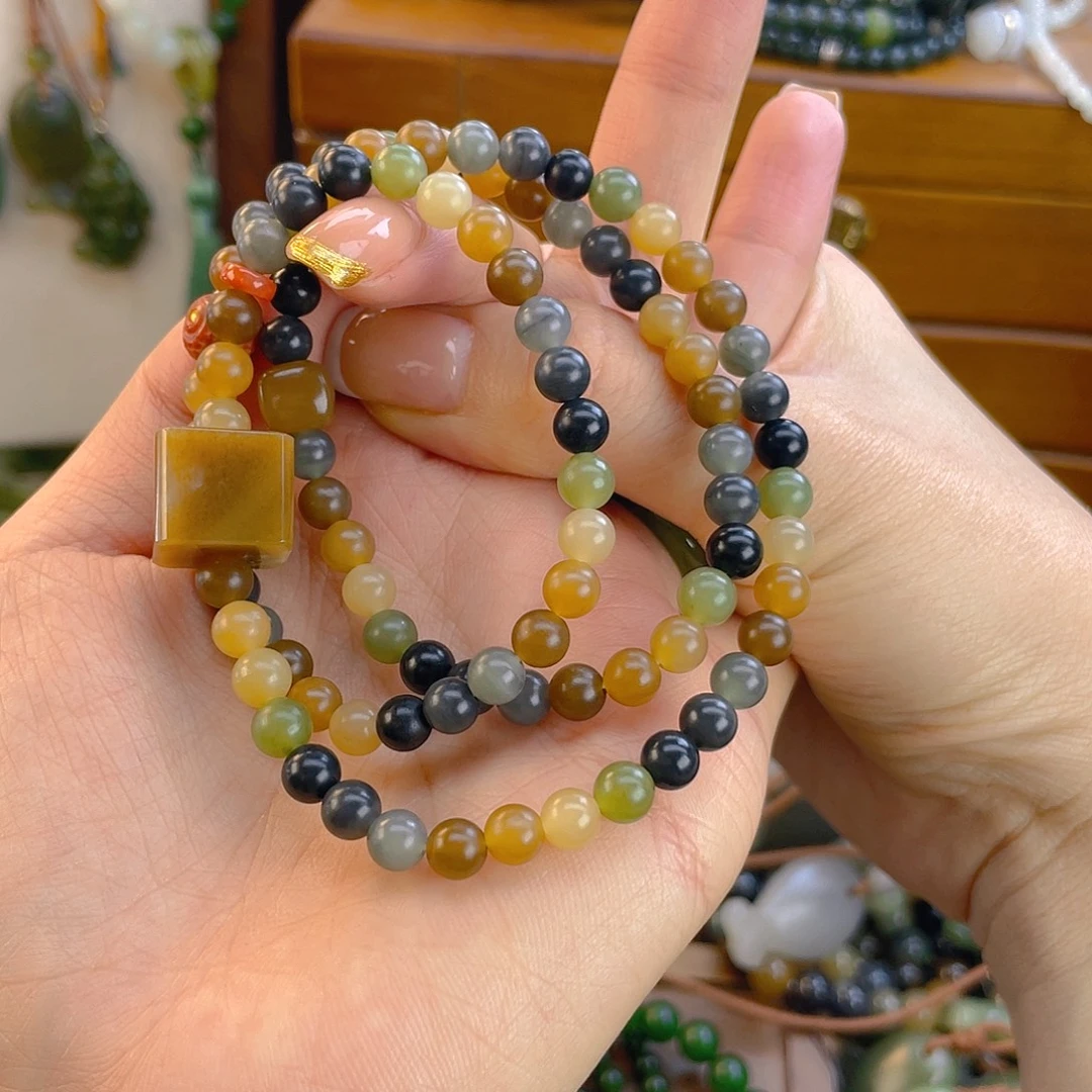 和田玉未镶嵌手链