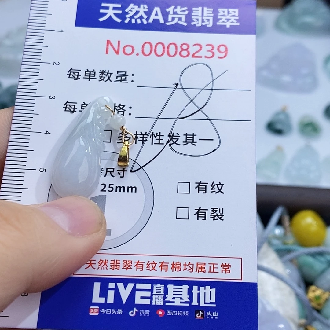 翡翠未镶嵌颈饰8239