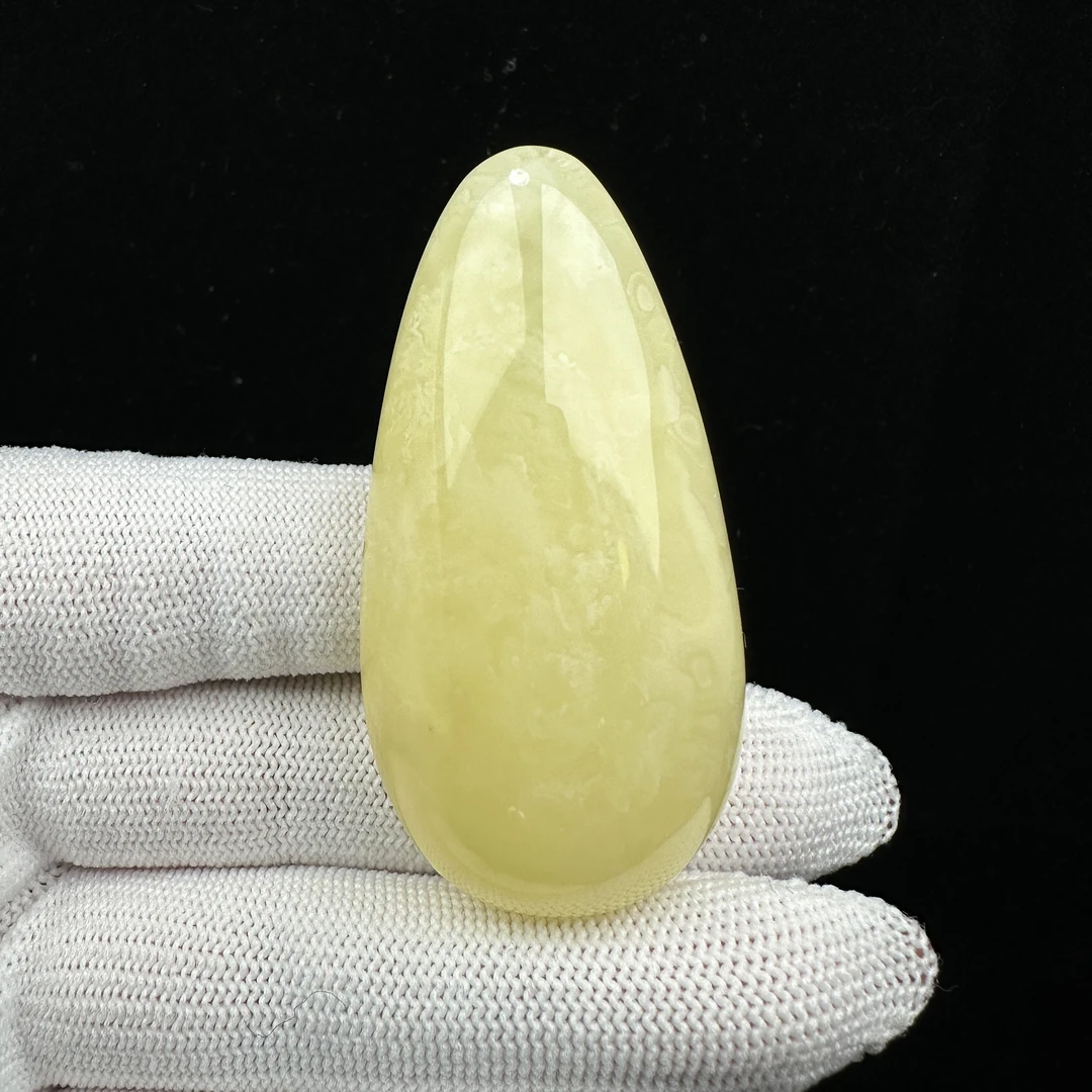 Y1868天然原矿蜜蜡水滴29x57x13mm 15.7克支持复检假一赔四