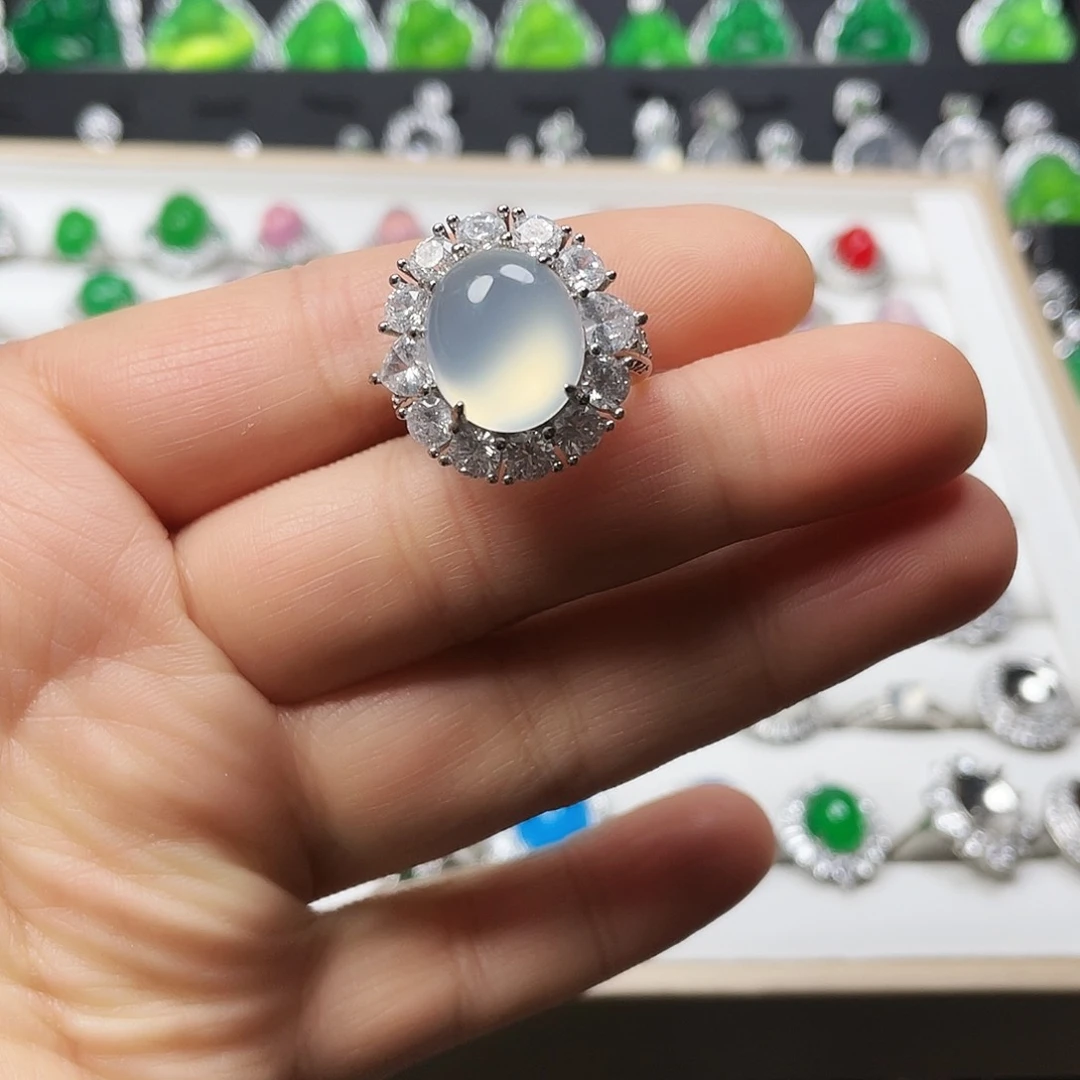 玛瑙/玉髓戒指合金