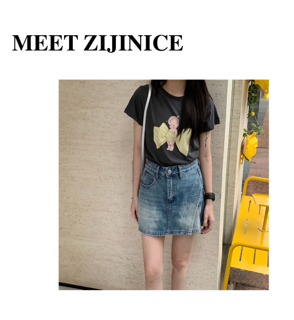 ZIJIN设计款牛仔裙裤
