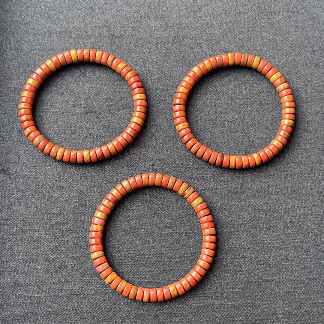 保山蒲漂包浆料原矿无胶7mm手串 多样性发货发其一 J250416-18