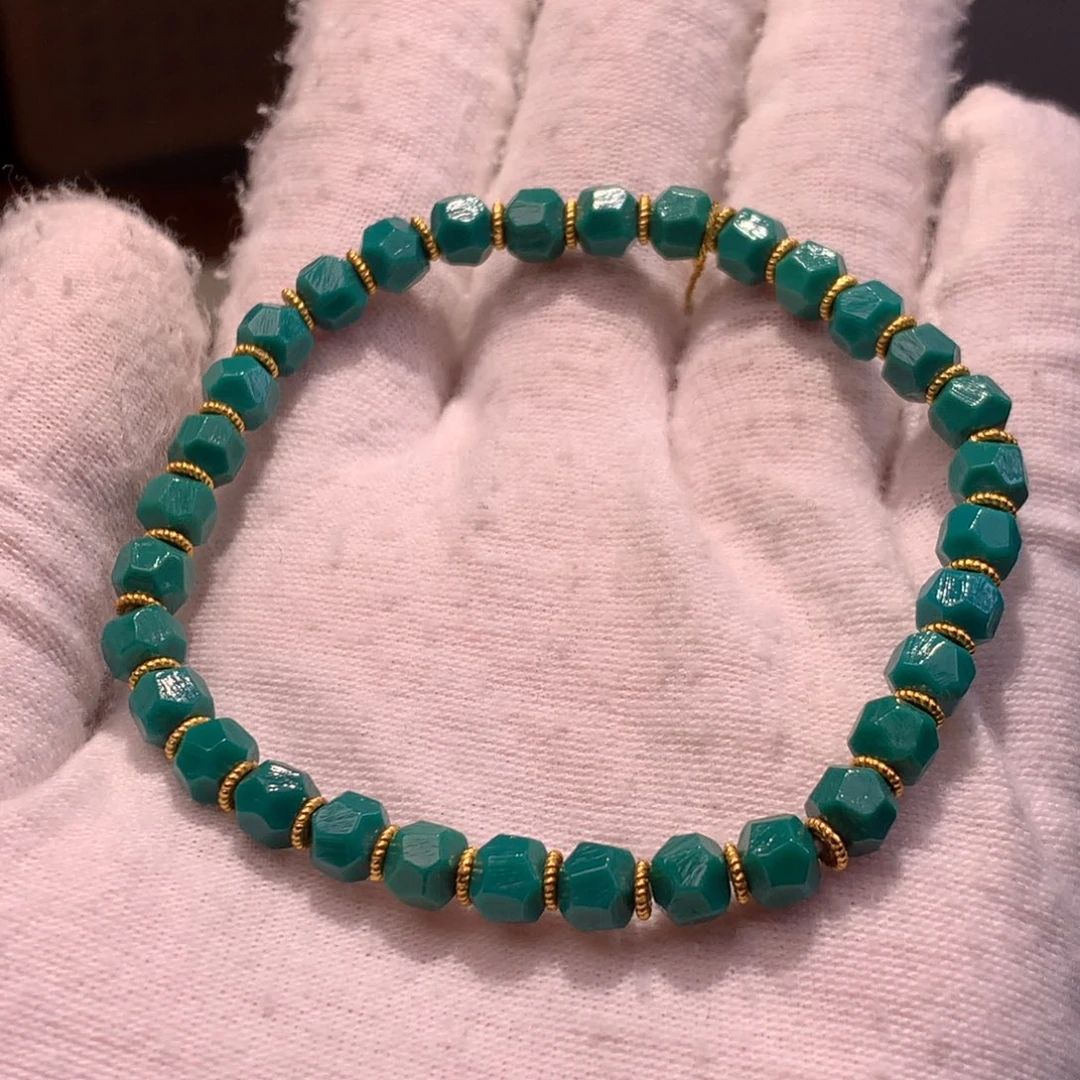 y***u绿松石18K金镶嵌珠宝奇石