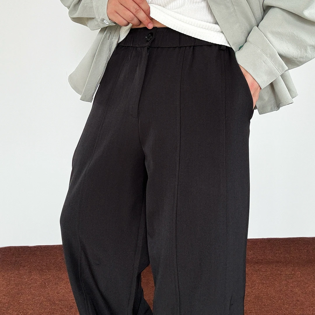 陆星家【纯色西装裤】秋季极简男士休闲裤宽松小众时尚百搭韩版K05