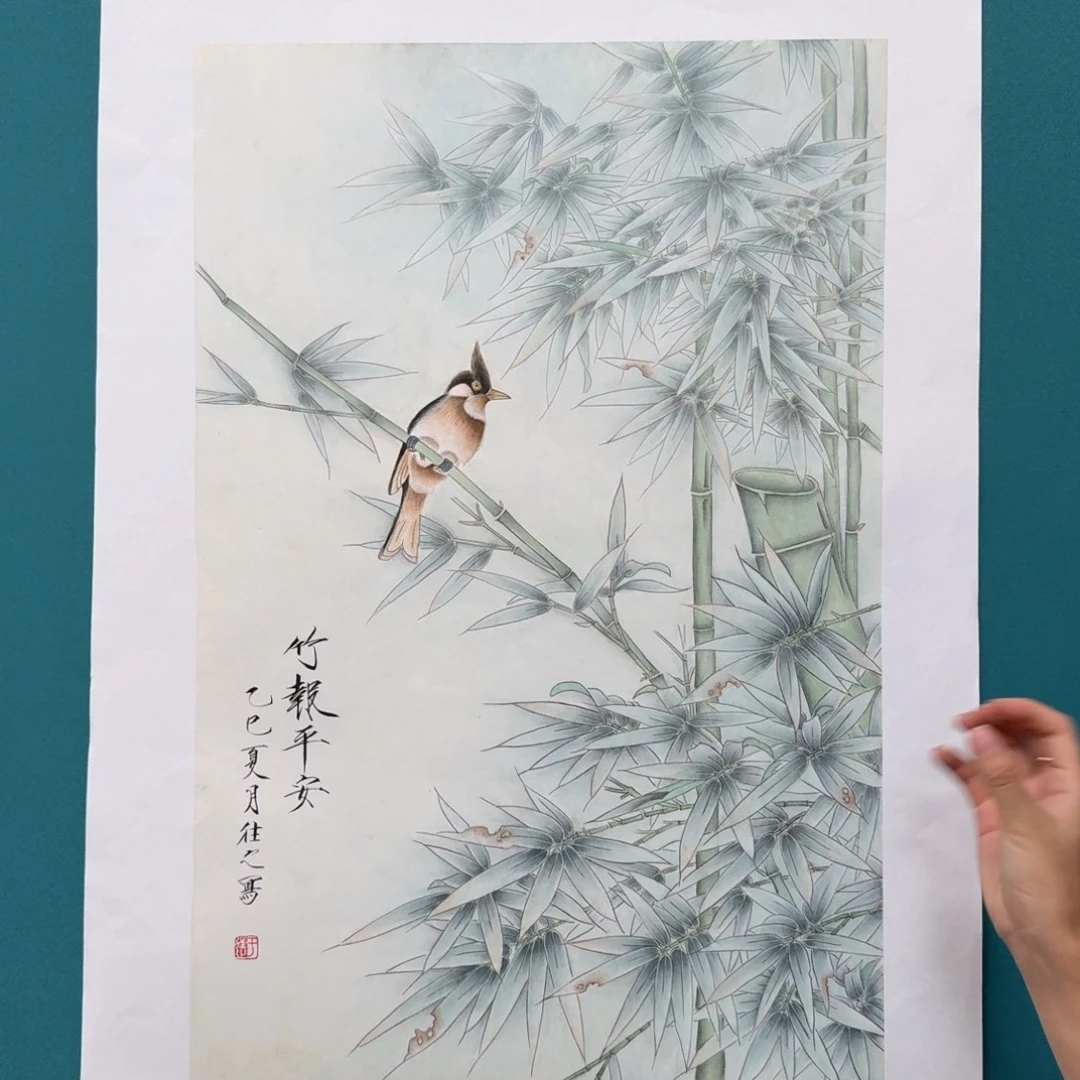 国画国画作品山水花鸟纯手绘