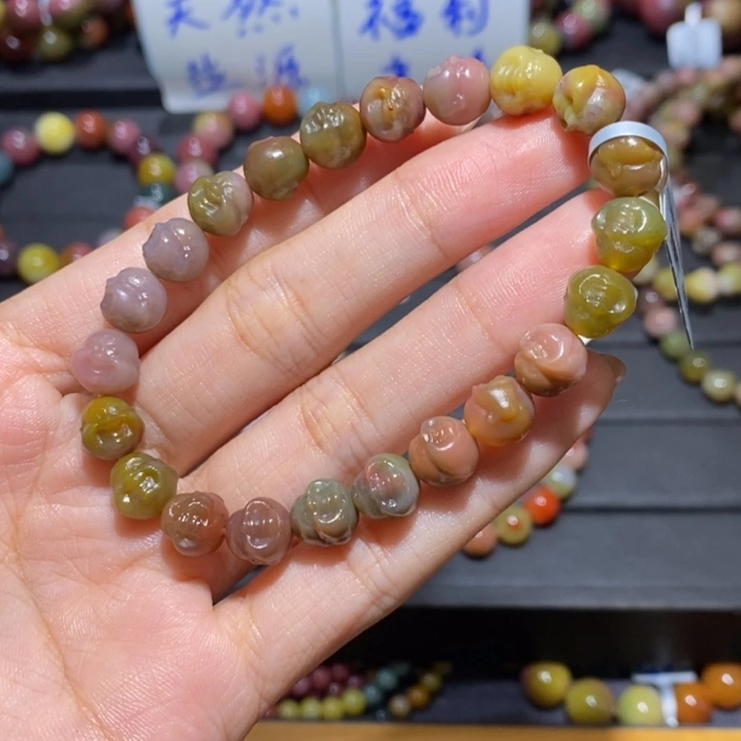 【闪购商品】未镶嵌手链玛瑙/玉髓盐源玛瑙。佛头