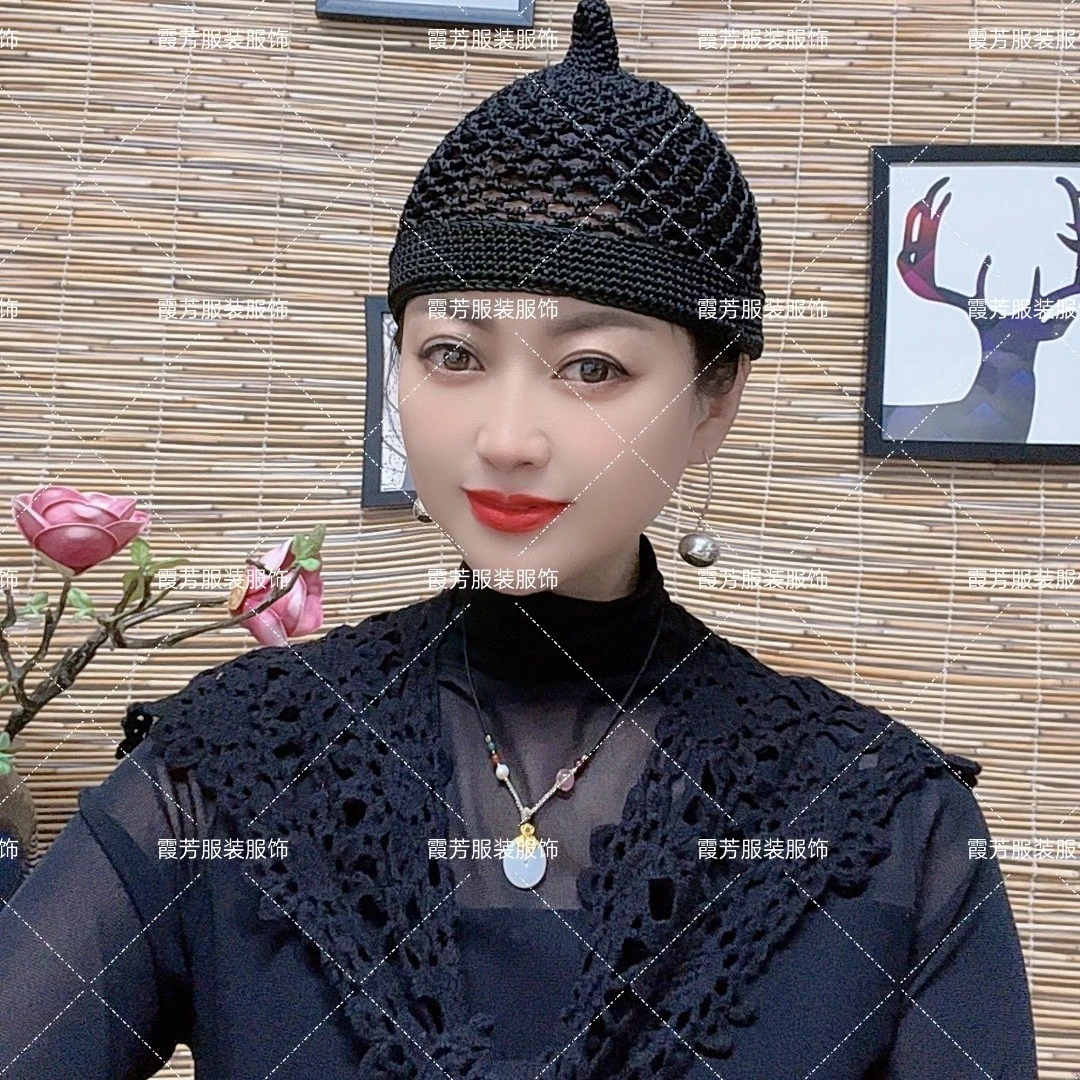 新款爆款女士【冰丝地主帽】遮白发多用