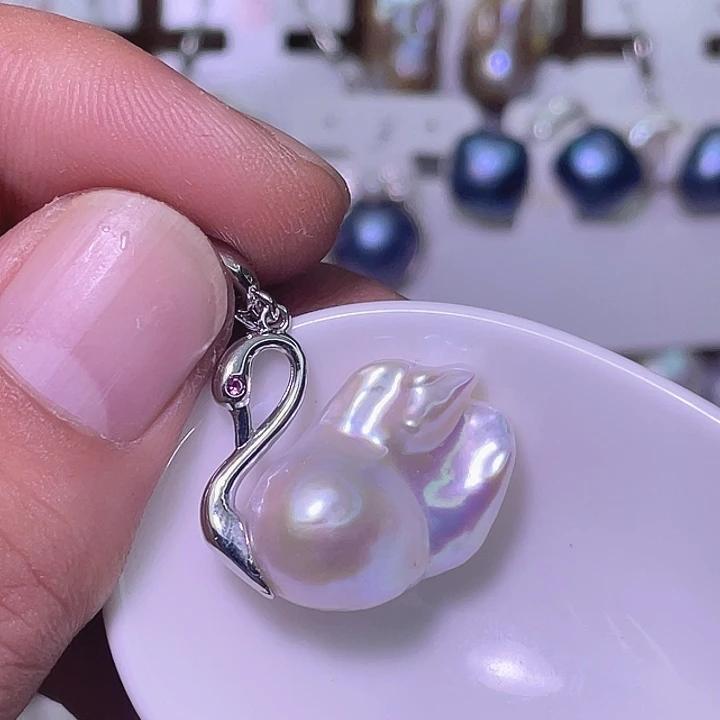 颈饰合金淡水珍珠64