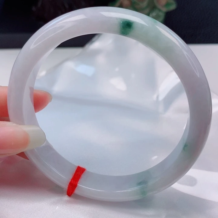 翡翠未镶嵌手镯63圈