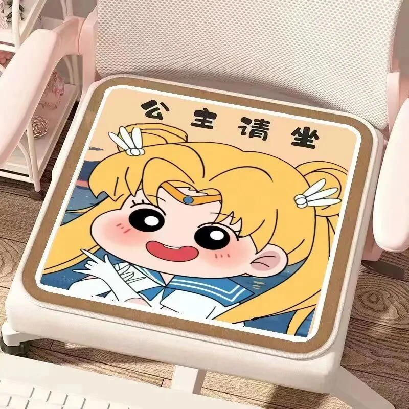 卡通冰丝办公室椅垫坐垫电脑椅子座垫夏季款凉感防滑教室学生屁垫