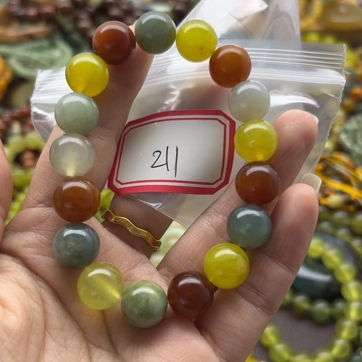 蛇纹石玉未镶嵌手链