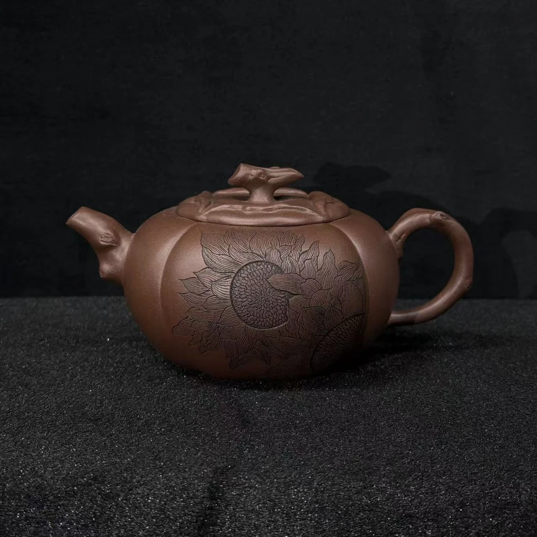 17/XY-043/许悦/紫砂壶柿圆/文革泥