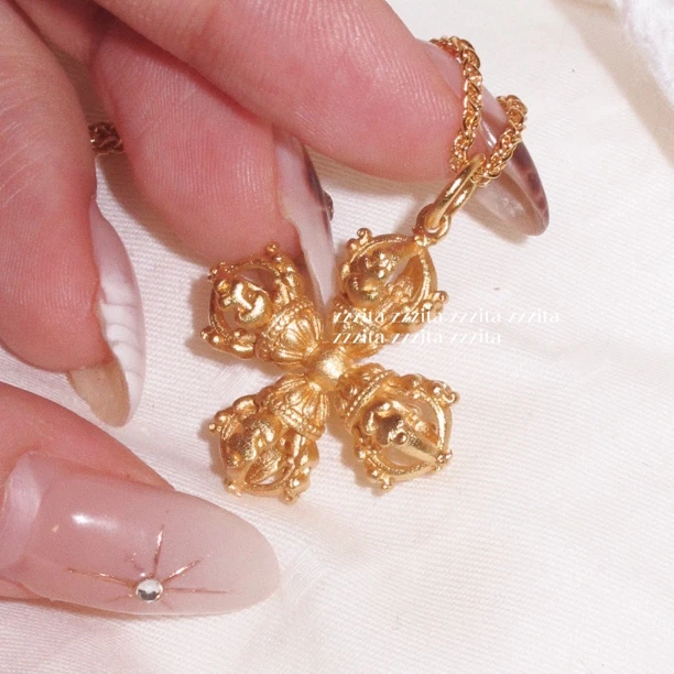 合金项链 Never Fail•永不言弃～哑光手工拉丝十字架项链