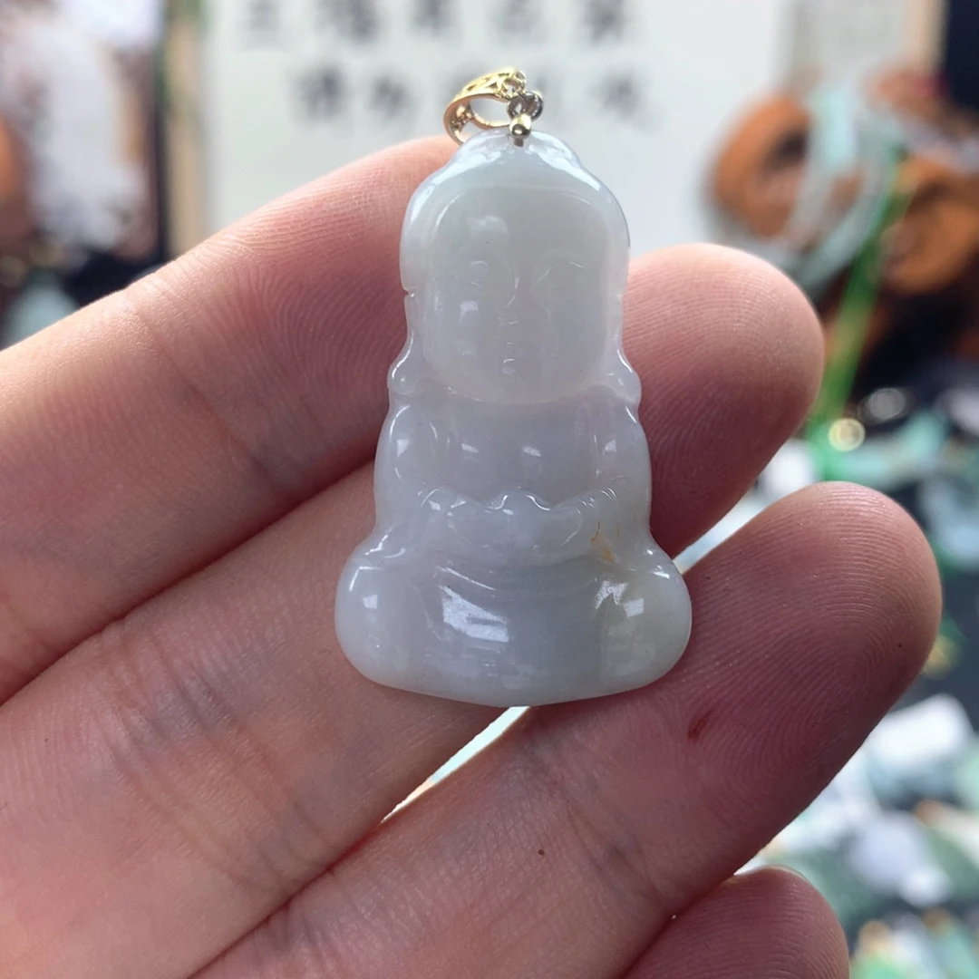 颈饰银S925镶嵌翡翠