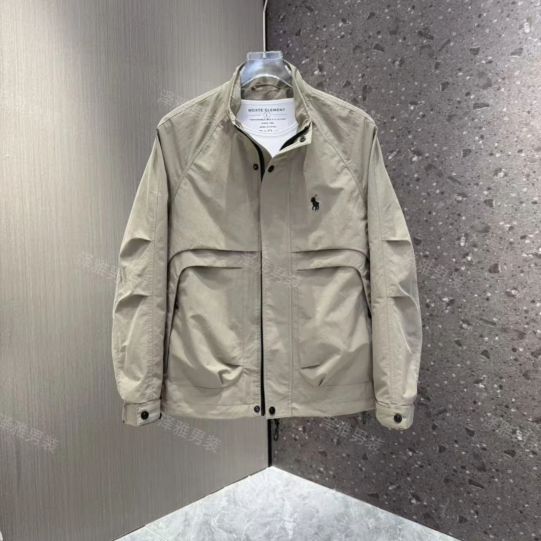 男士秋季新款简约立领设计感大口袋夹克外套55772