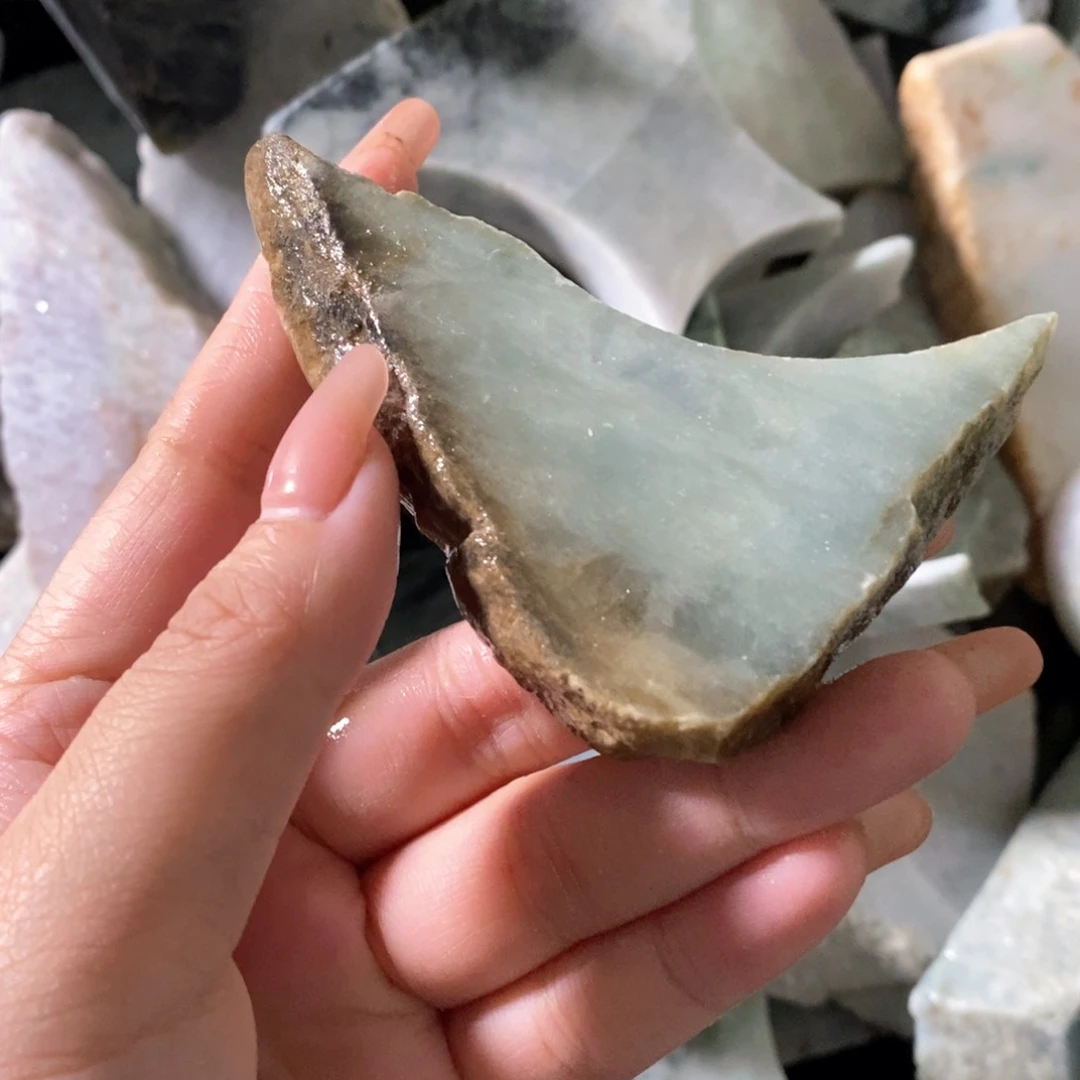 颈饰未镶嵌翡翠天然翡翠