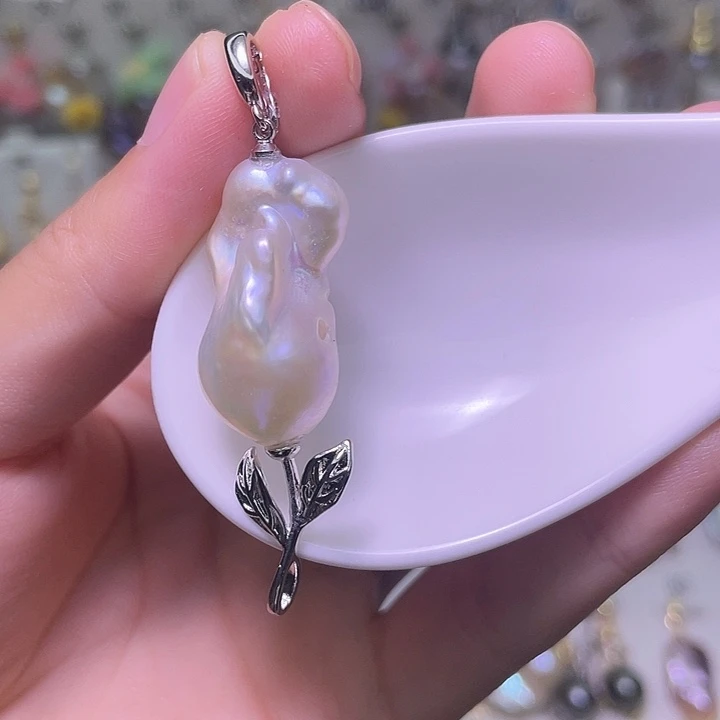 颈饰合金淡水珍珠24
