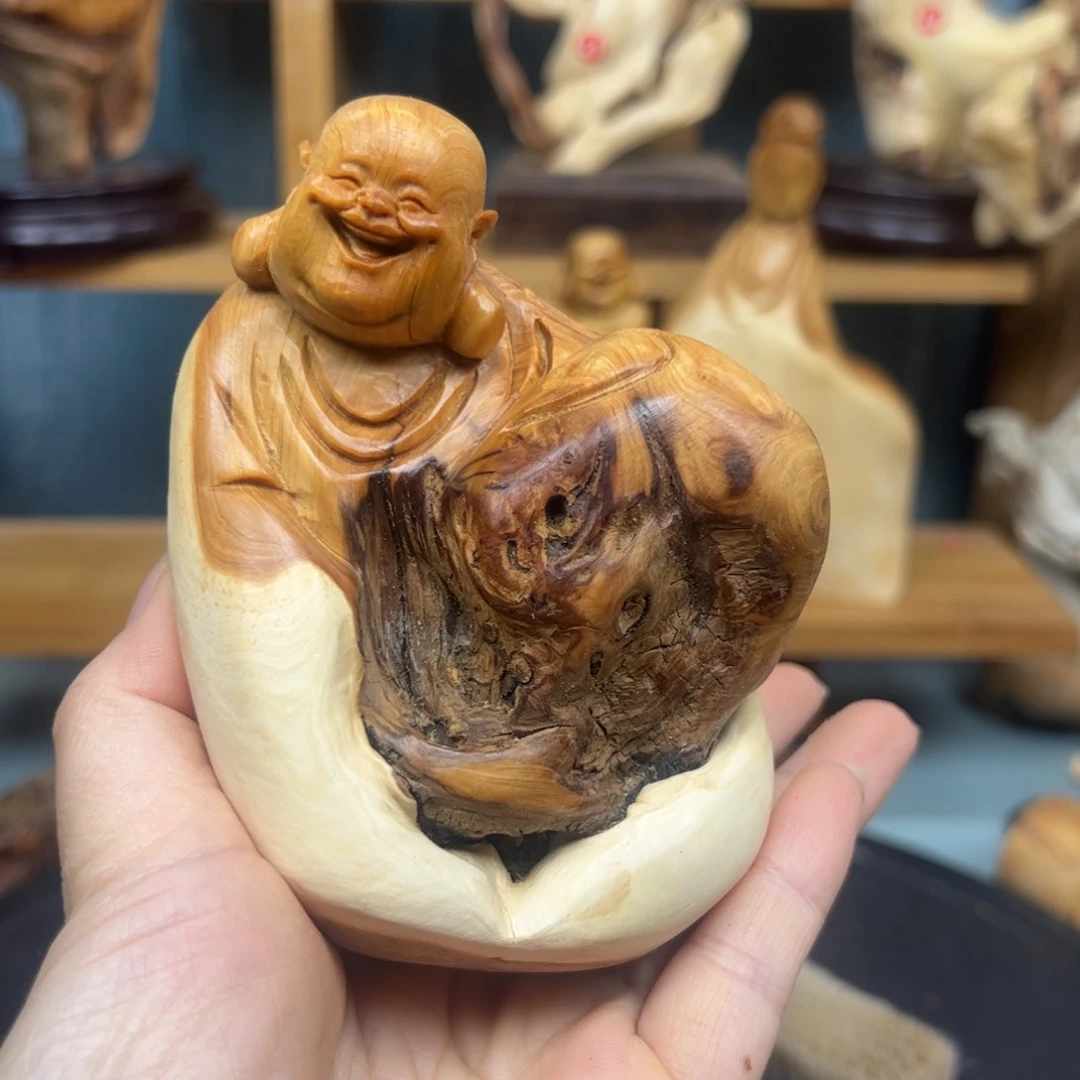 木靳*明崖柏木摆件手把件