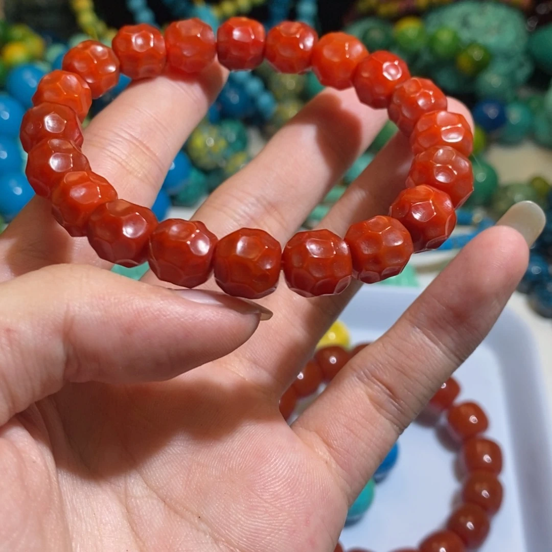南红玛瑙手串合金