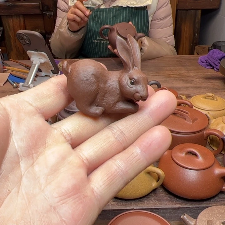 紫泥茶宠紫泥手工制作茶宠摆件