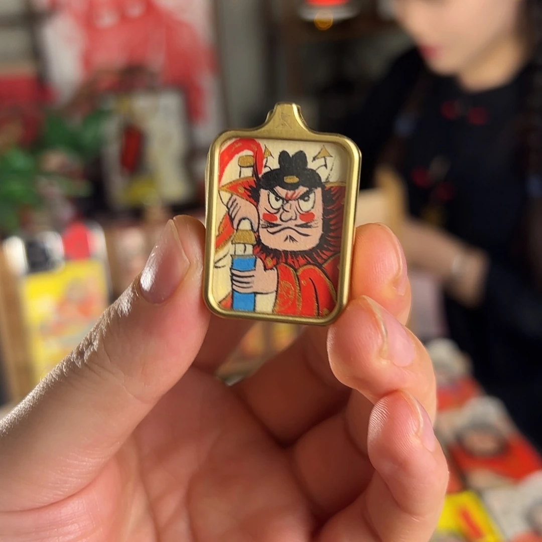 一***冉纯手绘钟馗文创画