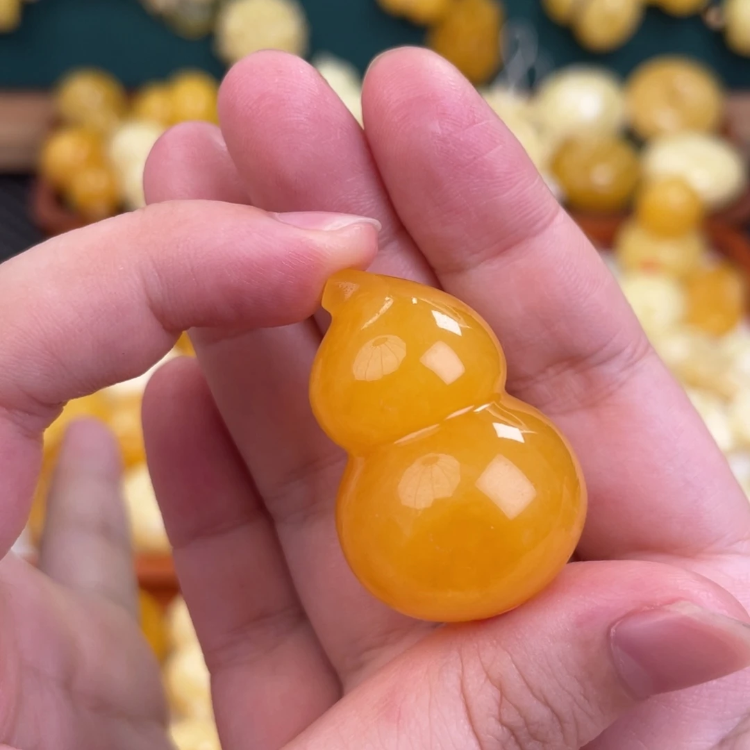 蜜蜡未镶嵌毛衣链蜜蜡
