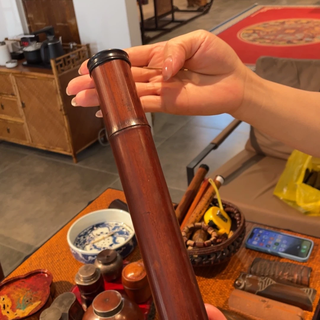 紫砂石头老煤竹香筒