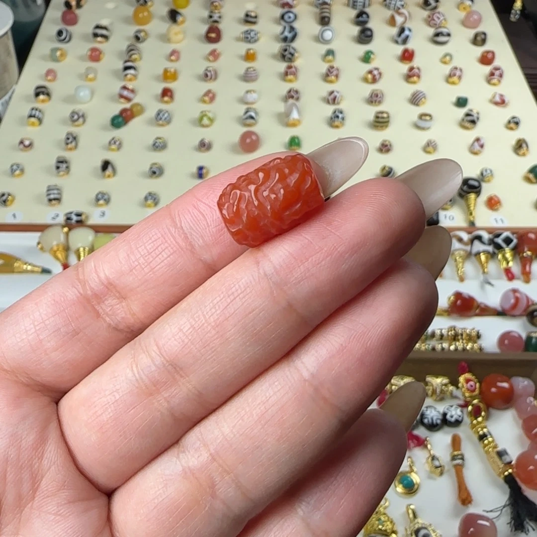 玛瑙/玉髓未镶嵌单珠配饰顶珠设计搭配