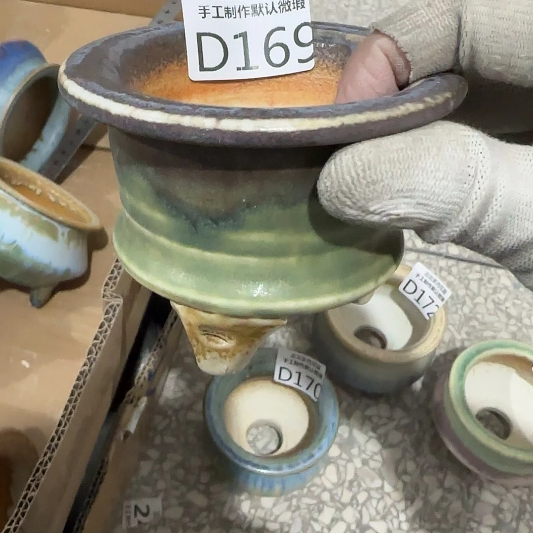 瓷片景德镇手工花盆