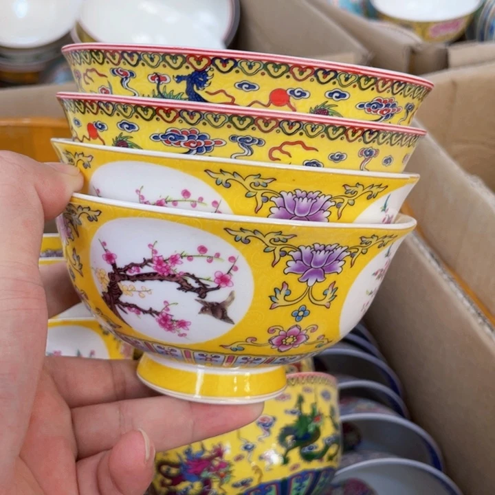 4.5英寸龙图和花图各2个