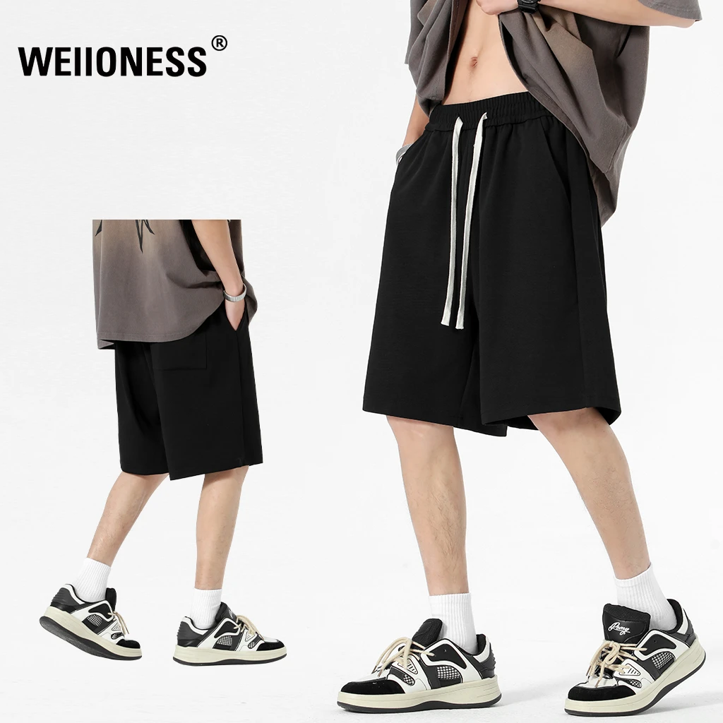 WEIIONESS美式休闲短裤夏季男款轻薄透气直筒中裤高级感男装裤子