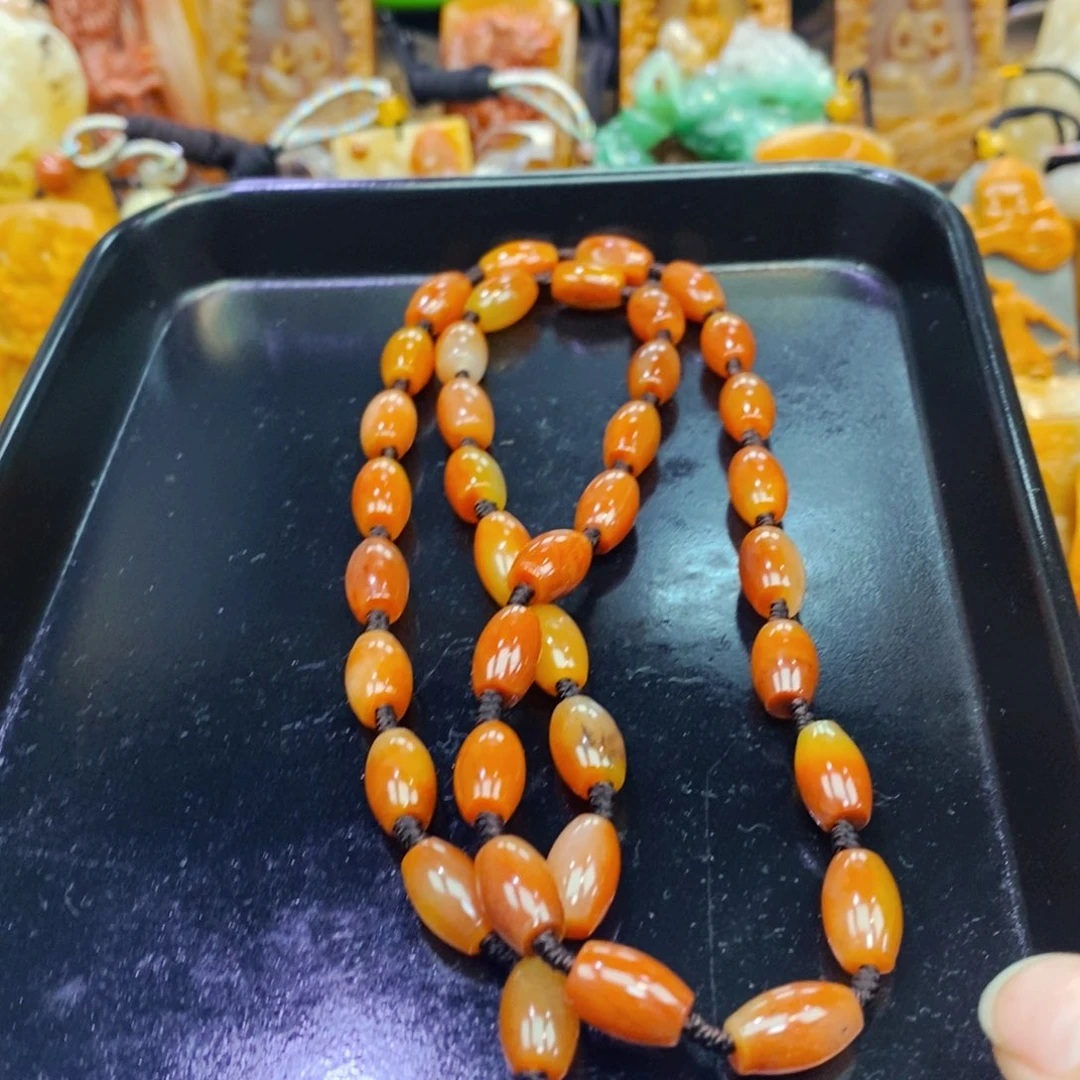 未镶嵌石英质玉（黄龙玉）吊坠(不含链)