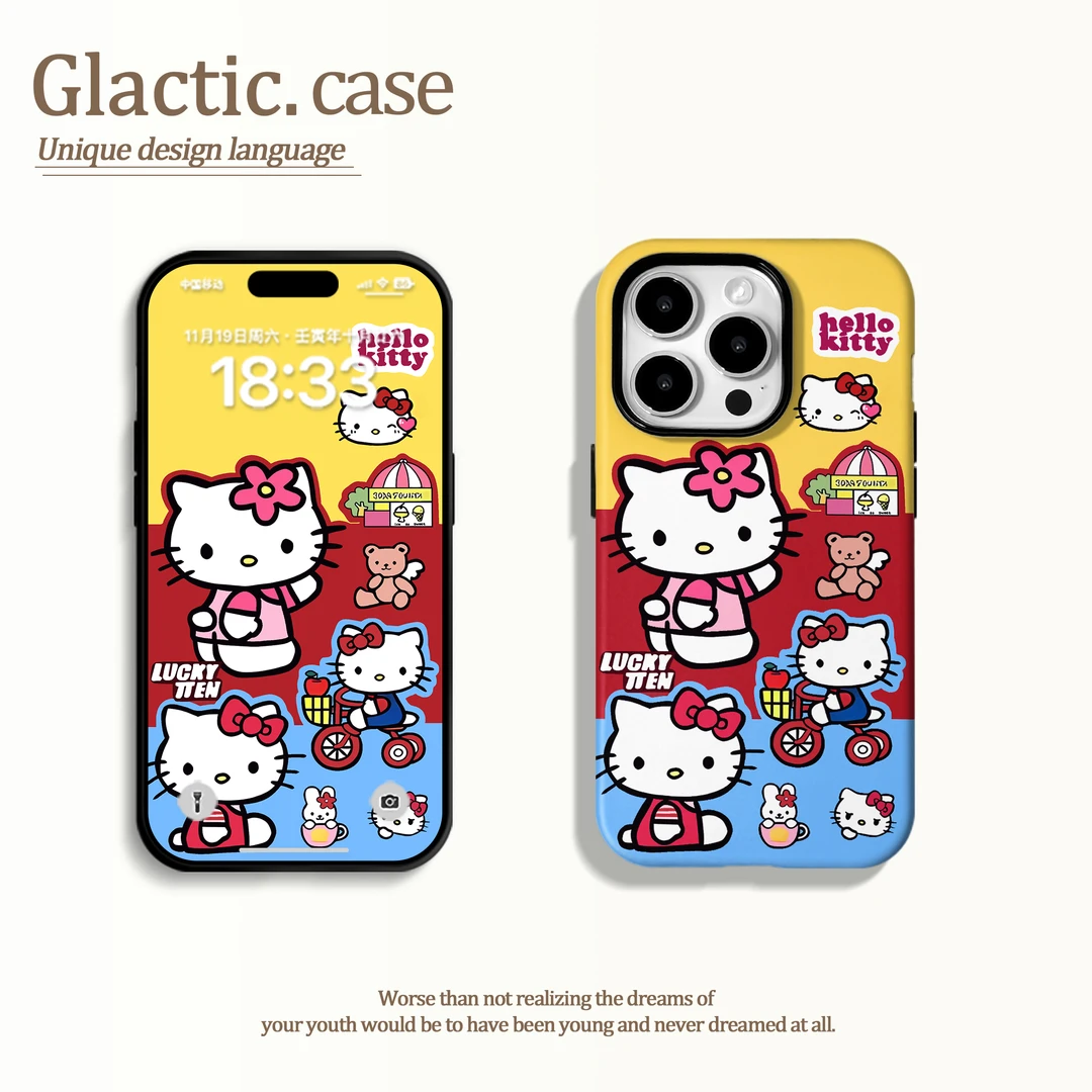 适用于苹果16华为OPPO小米VIVO潮流小众二合一菲林手机壳GA1090