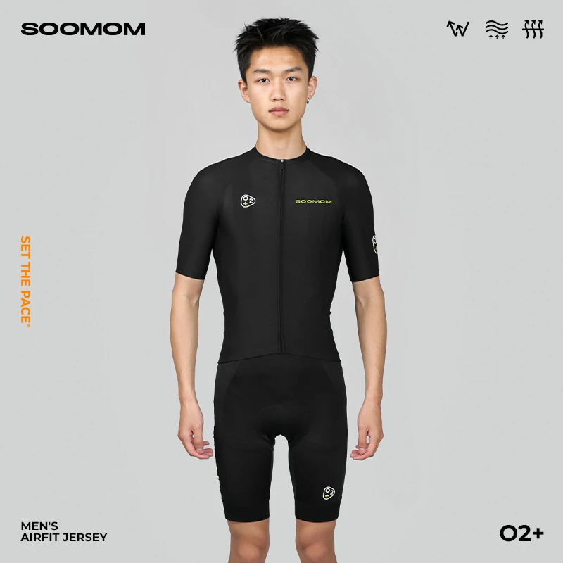 SOOMOM | O2+ 男士公路车骑行服男款夏季短袖上衣透气速干