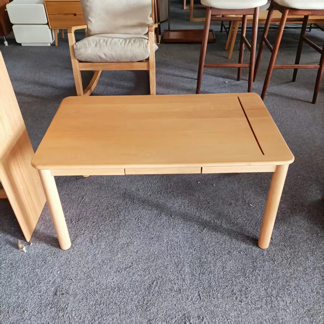 1000*600*500MM微瑕榉木儿童小书桌手工桌原木色家用简约