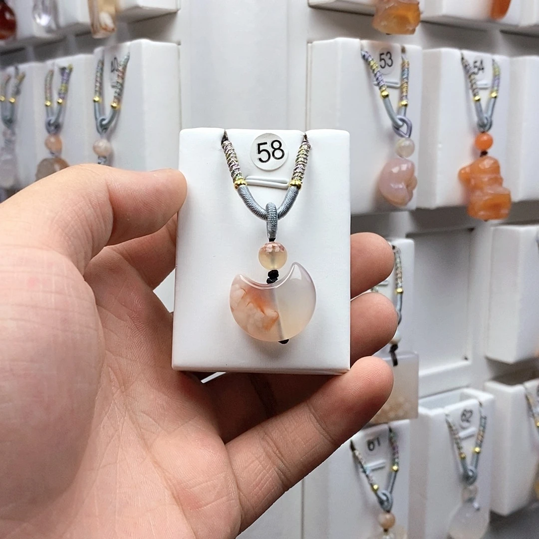 石英质玉吊坠(不含链)未镶嵌铃***天