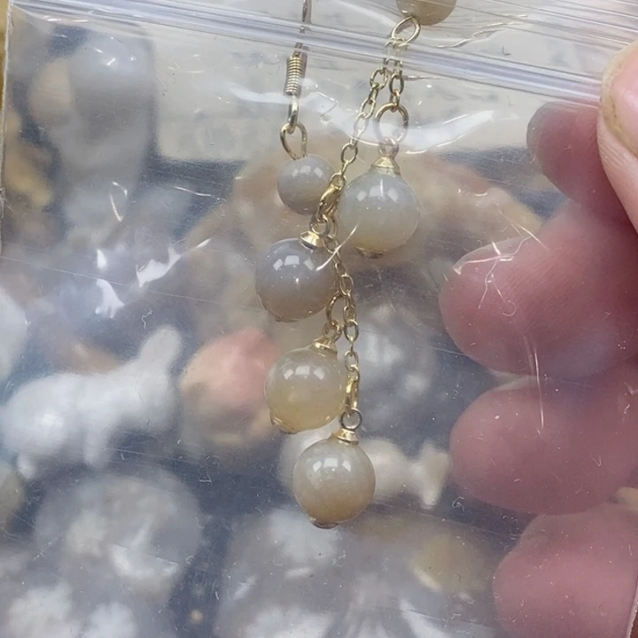 颈饰未镶嵌硅化珊瑚（珊瑚玉）