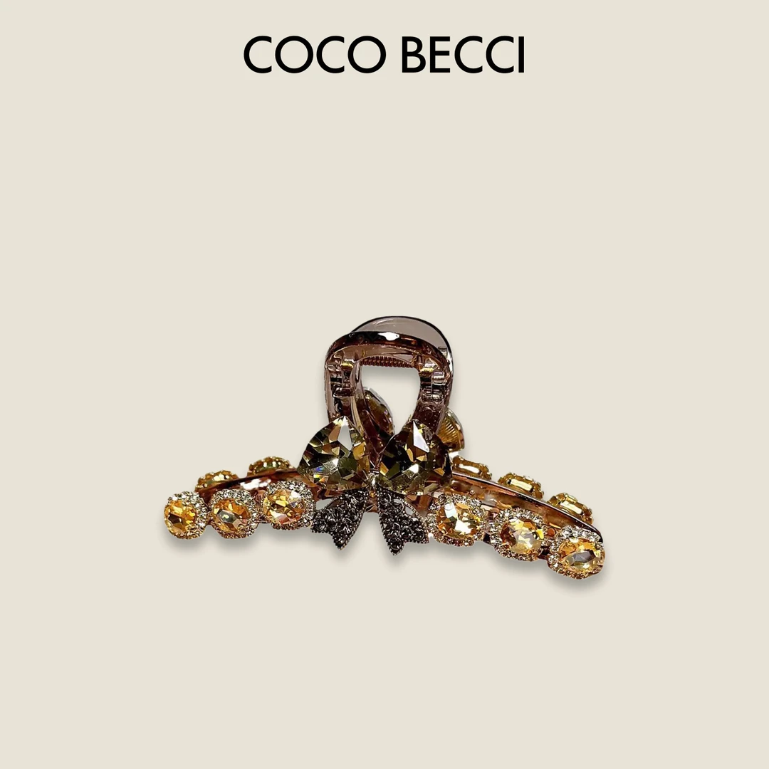 COCO BECCI 合金水钻发夹璀璨精致优雅气质抓夹CFLJD190239