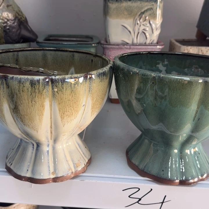 紫砂花盆口19高17，111111