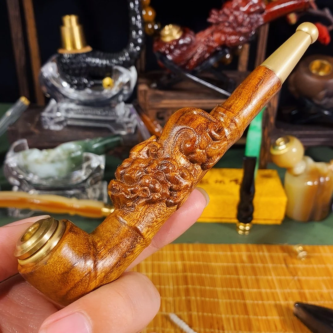 高端定制金丝楠烟嘴