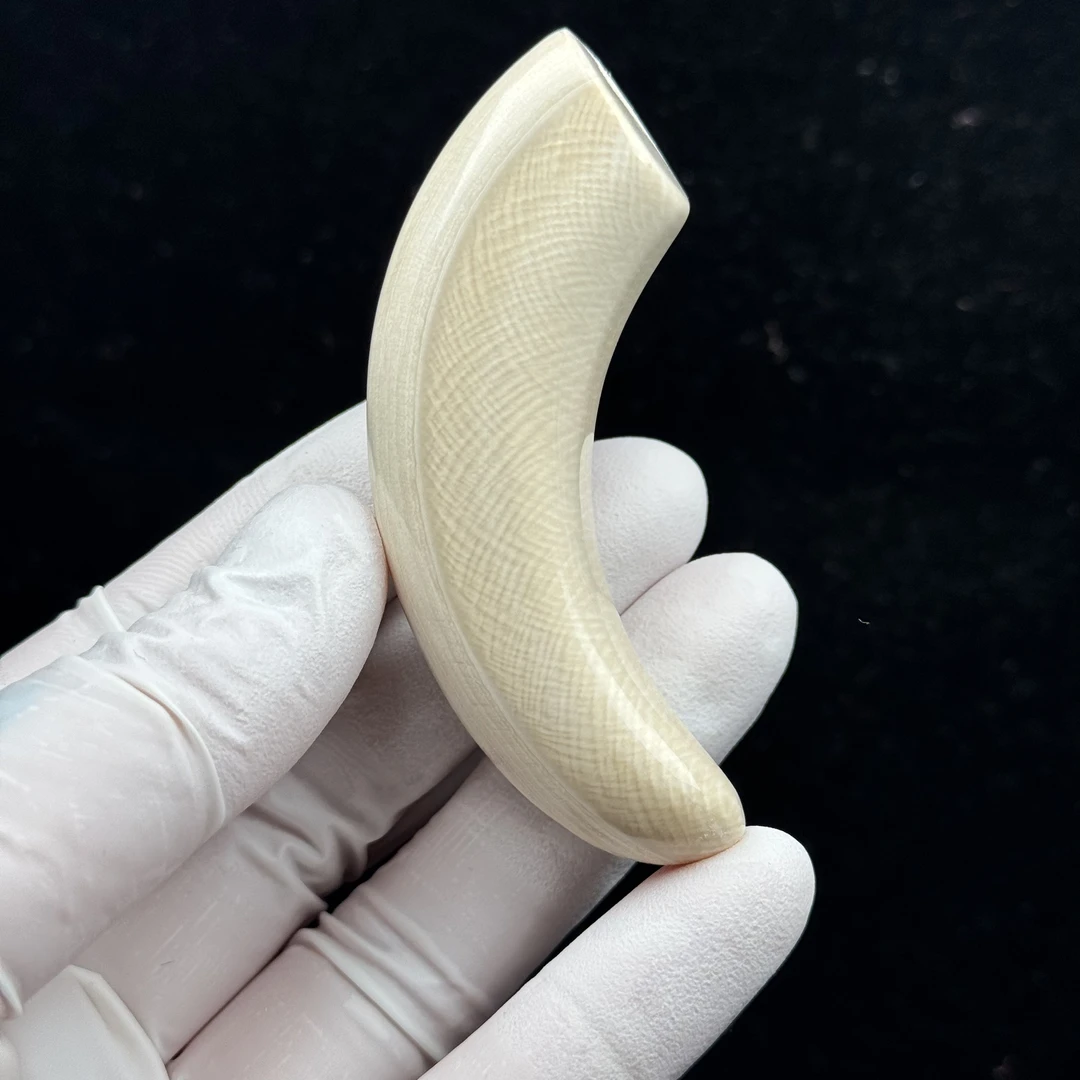 B1512天然猛犸牙 牙尖70.4mm 支持鉴定 假一罚四