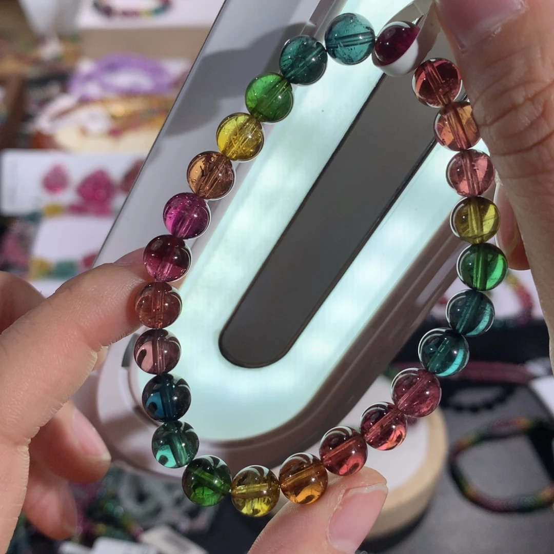 碧玺手链未镶嵌手串