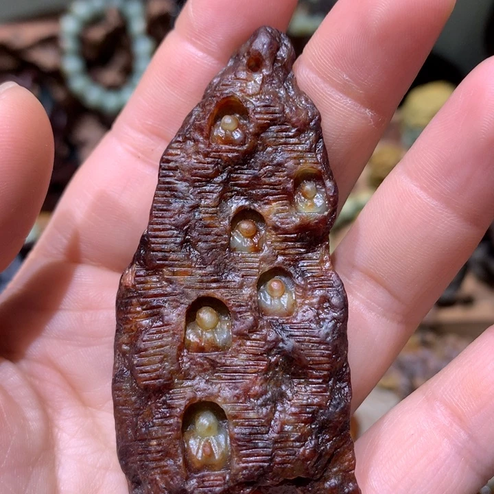 未镶嵌岫岩河磨玉（透闪石质玉）把件苏****猪