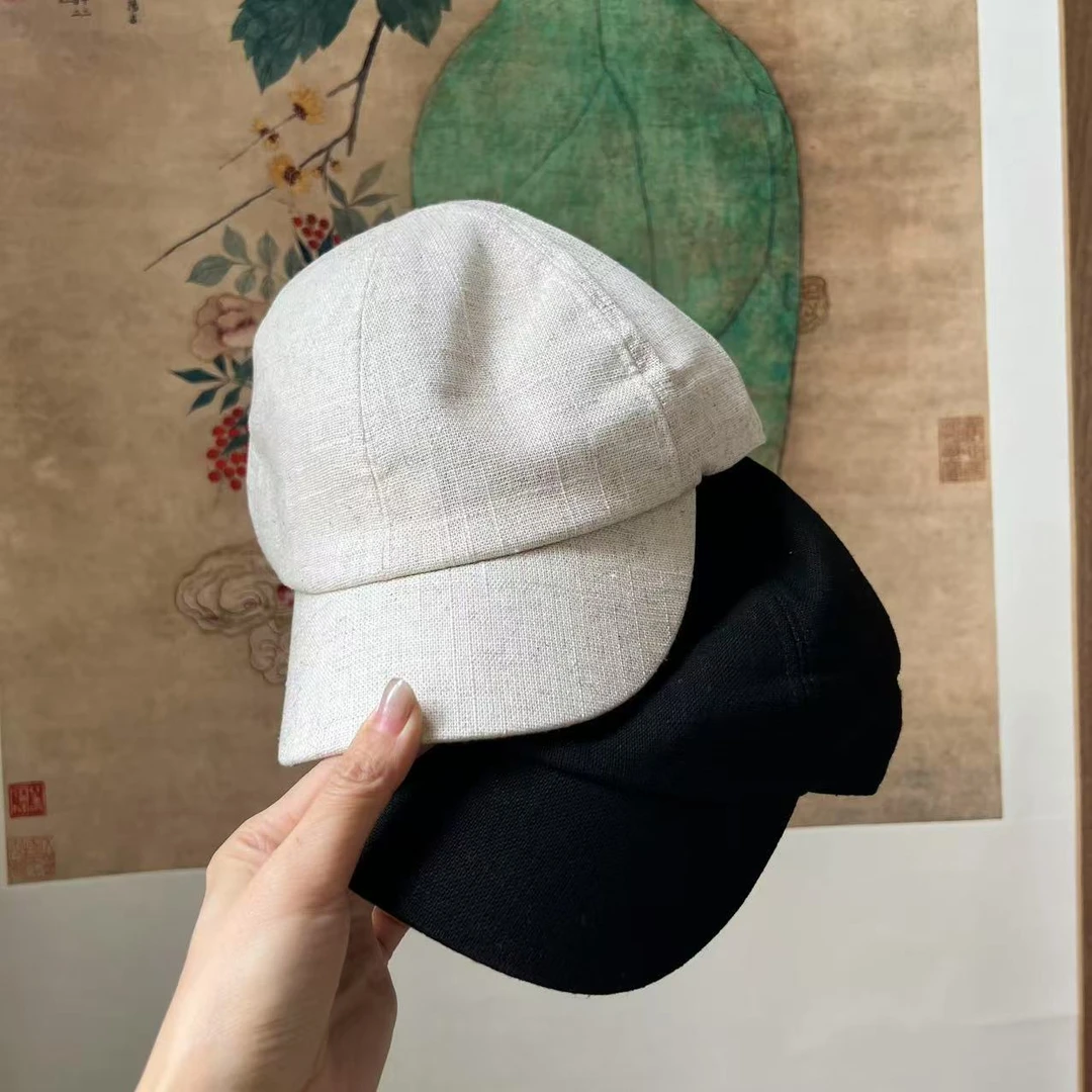 肖肖分享 春夏款/30亚麻/防晒帽（棒球帽）865