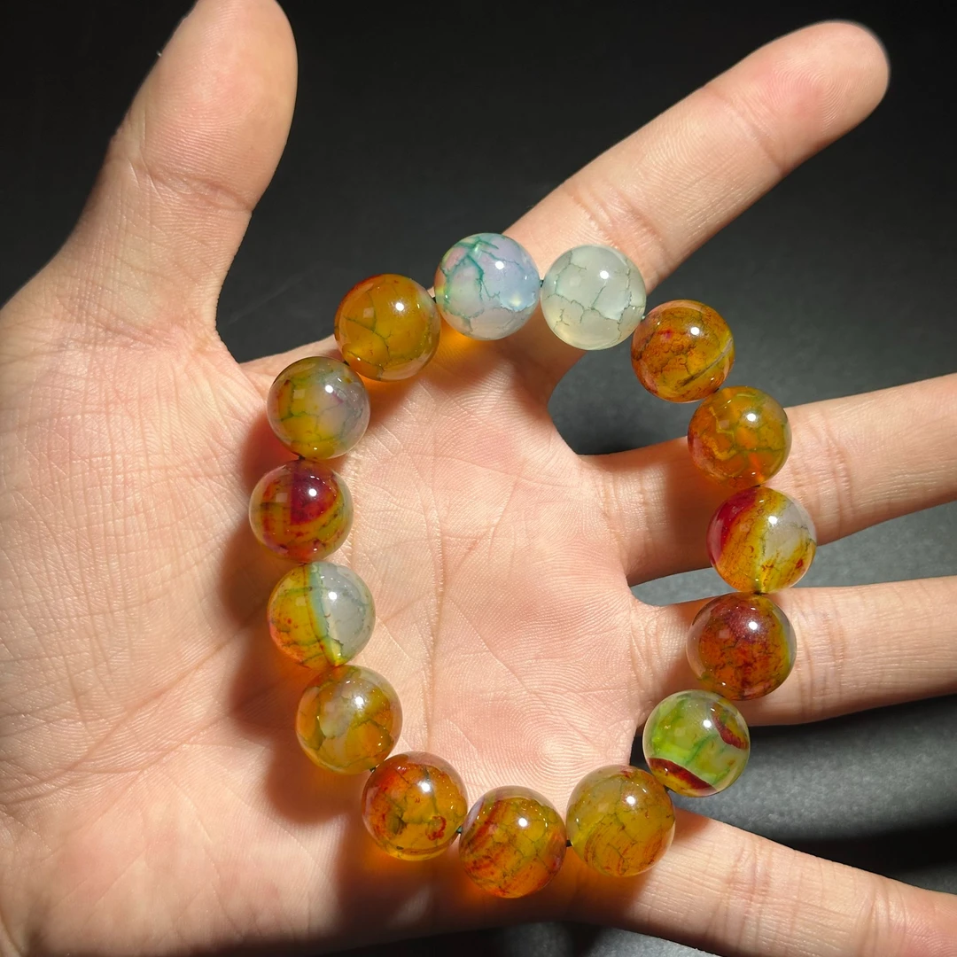 【三弟推荐】雪离子盐源圆珠手链（多样性发一）-3041