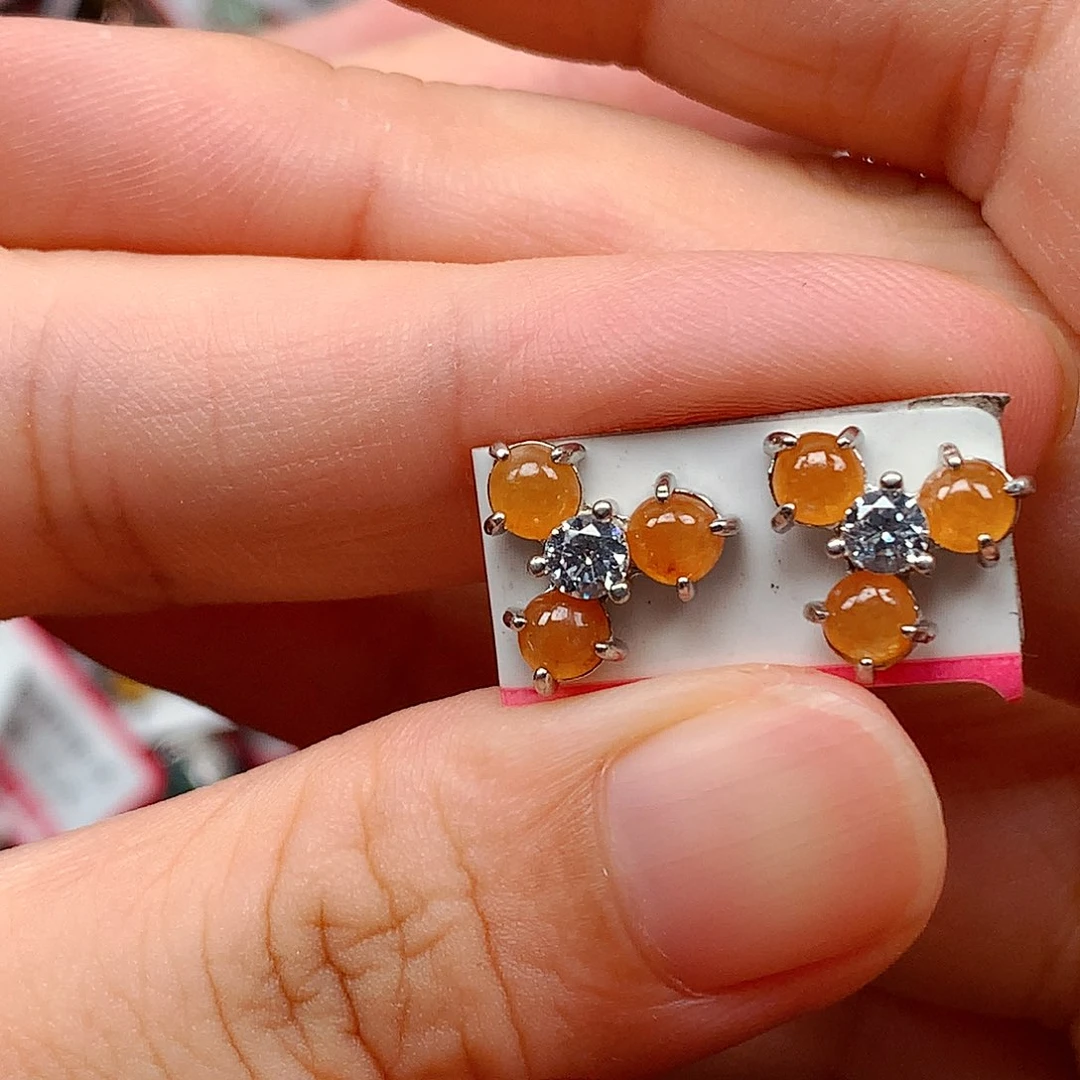 翡翠戒指银S925镶嵌
