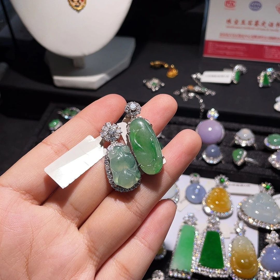 翡翠银S925镶嵌颈饰