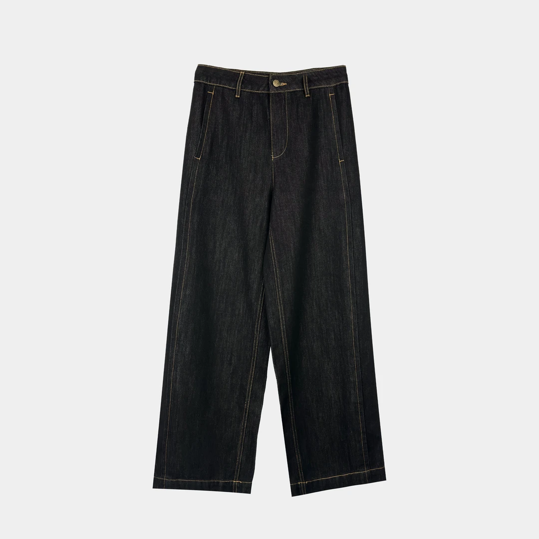 早秋新款休闲百搭直筒牛仔裤（D24K0229）【238】